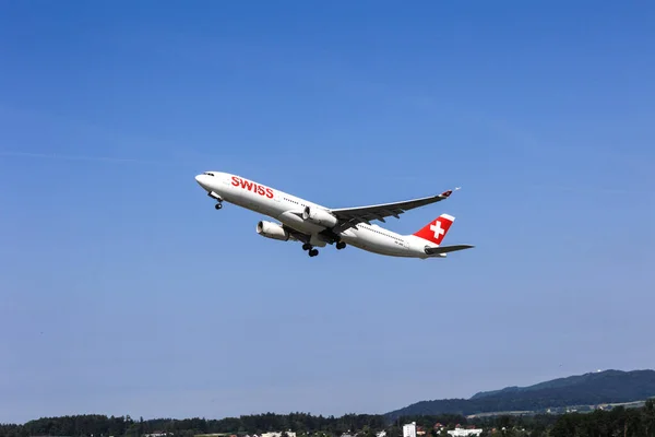 Kloten Switzerland May 2023 Swiss Airline Plane Airbus A330 343 — Stock Photo, Image