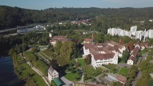 Imagens Aéreas Abadia Wettingen Mosteiro Cisterciense Swiss Canton Aargau Fundado — Vídeo de Stock