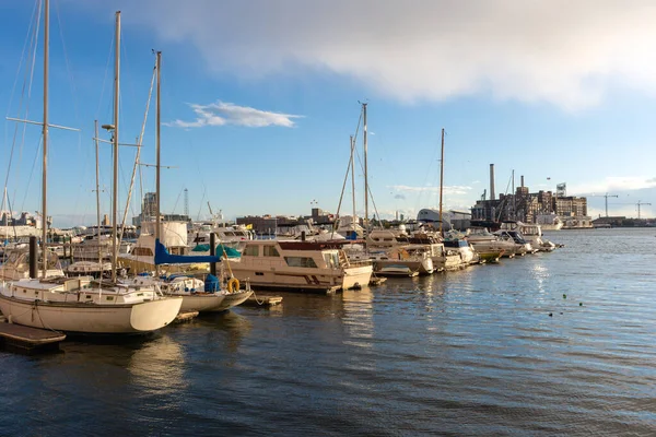 Baltimore Maryland Oktober Båtar Vid Baltimore Hamn Fells Point Den — Stockfoto
