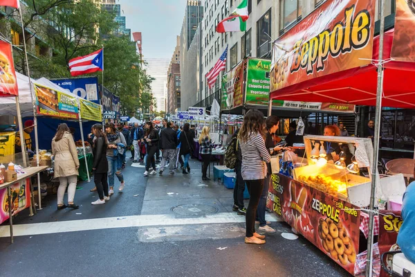 New York Oktober Ein Straßenfest Midtown Manhattan Wie Oktober 2015 — Stockfoto