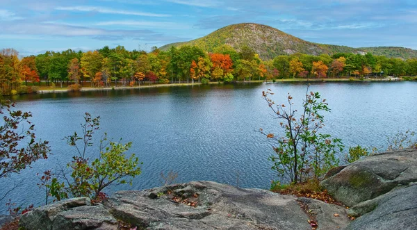 Ein Herbstpanorama Von Bear Mountain Bundesstaat New York — Stockfoto