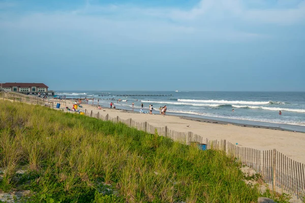 Μια Ωραία Μέρα Στην Παραλία Του Atlantic City New Jersey — Φωτογραφία Αρχείου