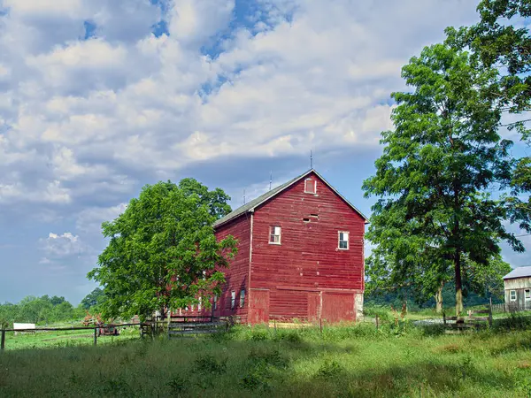 Warren County New Jersey Kırsal Bir Çiftlik Sahnesi Stok Fotoğraf
