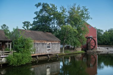 New Jersey Smithville Village 'da tarihi kırsal mimari.