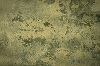 Yosun desenli eskimiş yeşil duvar