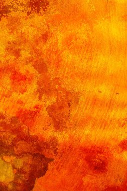 Kırmızı ve sarı eski sert duvar yakın plan