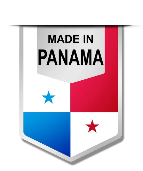 Hecho Panamá Palabra Banner Colgante Renderizado — Foto de Stock