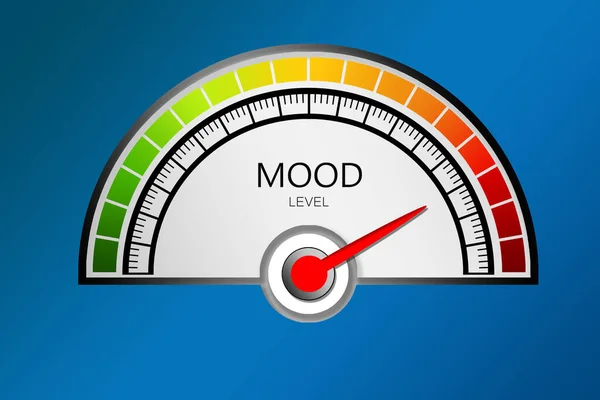 Mood Measuring Device Arrow Scale Rendering — Stock Photo, Image