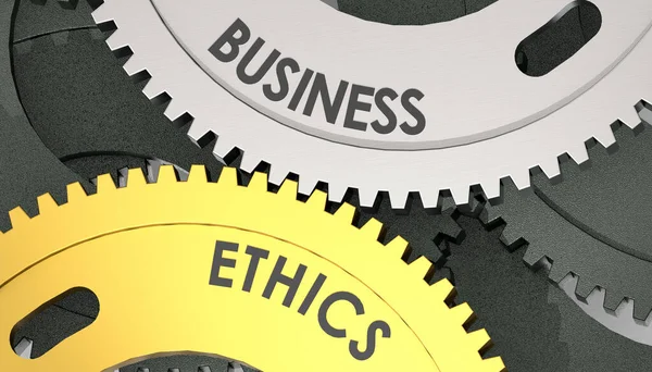 Cogs Business Ethics Word Rendering — Stock Photo, Image