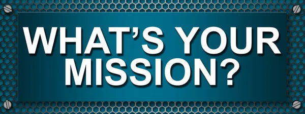 Wat Mission Quote Een Banner Rendering — Stockfoto