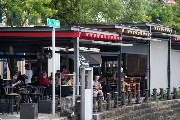 Singapore Nov 2022 Turisti Visitano Godono Nel Caffè Strada Nel — Foto Stock