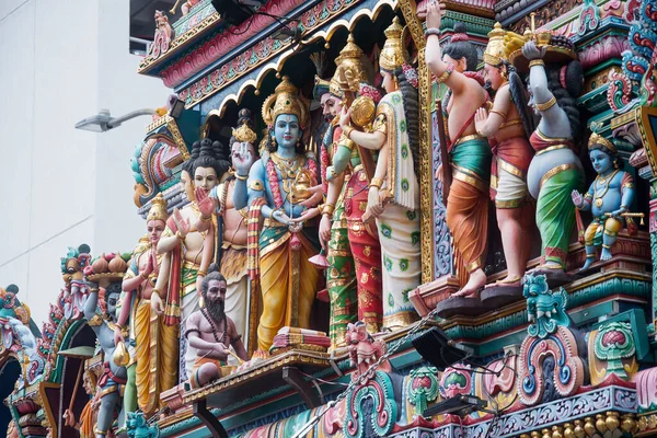Сингапур Ноября 2022 Года Вид Храм Шри Кришнана Бугис Сингапуре — стоковое фото