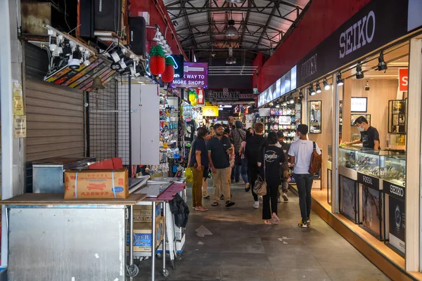 Singapur Lis 2022 Turysta Bugis Street Market Singapurze Jest Popularne — Zdjęcie stockowe