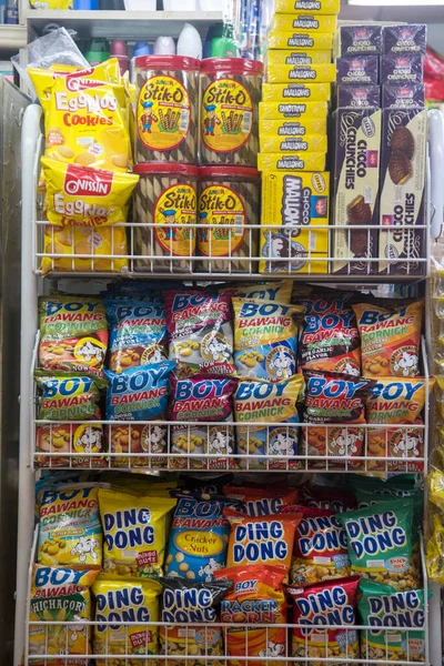 Singapore Nov 2021 Various Philippines Snacks Display Rack Sell — Stock Photo, Image