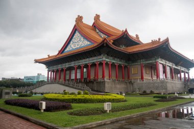 Taipei, Tayvan - 3 Aralık 2022: Ulusal Konser Salonu Taipei 'de yer aldı. Ulusal konser salonu her yıl yerel ve uluslararası sanatçıların bir dizi etkinliğine ev sahipliği yapıyor.