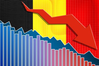Belçika ekonomisi ok ve bayrak ile çöküyor.