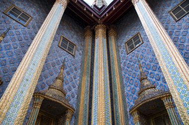 Wat Phra Kaew or the Temple of the Emerald Buddha inside Grand Palace, Bangkok. It is the most important Buddhist temple in Thailand