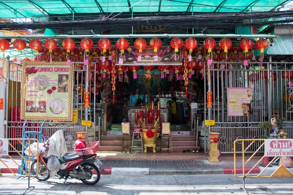 Bangkok Tailandia Feb 2023 Kuan Yim Shrine Teh Chinatown Bangkok —  Fotos de Stock