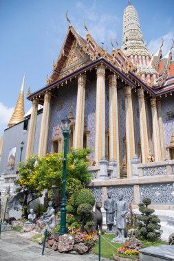 Wat Phra Kaew ya da Bangkok 'taki Büyük Saray' daki Zümrüt Buda Tapınağı.