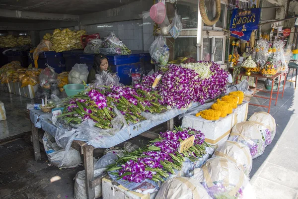 Μπανγκόκ Ταϊλάνδη Και Φεβ 2023 Λουλούδια Που Πωλούνται Στην Αγορά — Φωτογραφία Αρχείου