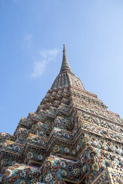 Phra Maha Chedi Rajakarn Its Stunning Stupa Wat Pho Bangkok — стоковое фото