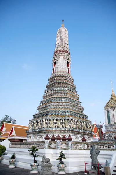 Wat Arun Temple Dawn Buddhist Temple Bangkok Wat Arun Best — стоковое фото