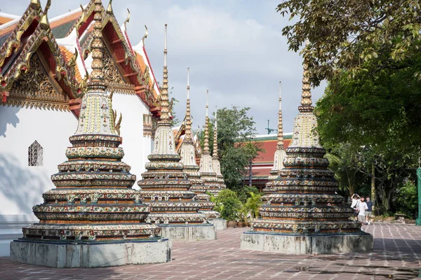Bangkok Tailandia Feb 2023 Hermoso Chedi Wat Pho Bangkok Uno —  Fotos de Stock