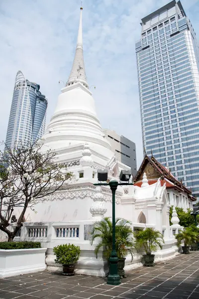 Bangkok Thailand Feb 2023 Wat Pathum Wanaram Temple Located Two —  Fotos de Stock