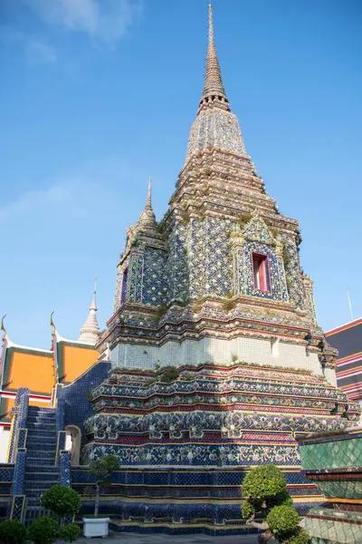Phra Maha Chedi Rajakarn Zijn Prachtige Stupa Wat Pho Bangkok — Stockfoto