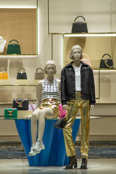 Singapore Feb 2023 Fashion Kleding Etalagepoppen Handtas Winkel Van Singapore — Stockfoto