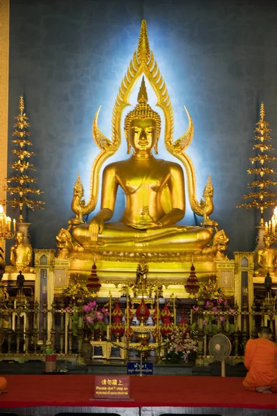 Bangkok Thailand Feb 2023 Buddha Stuatue Wat Benchamabophit Dusitwanaram Marble — Φωτογραφία Αρχείου