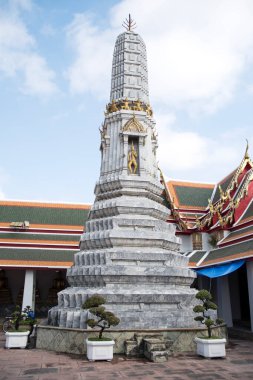 Bangkok Tayland 'daki Wat Pho Budist Tapınağı kompleksinde Phra Prang Tower