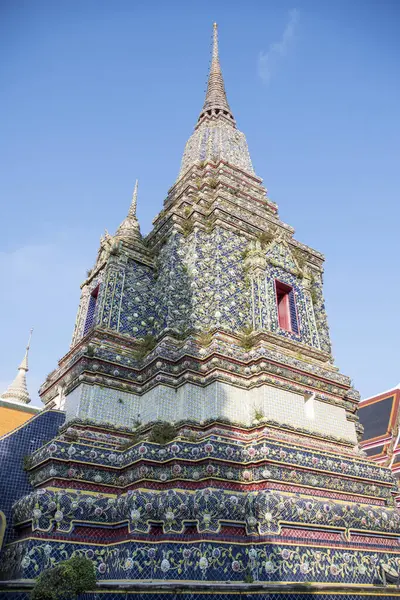 Phra Maha Chedi Rajakarn Its Stunning Stupa Wat Pho Bangkok — Fotografia de Stock