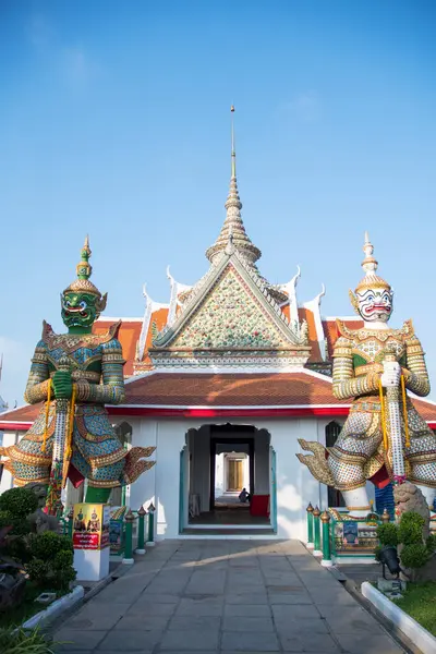 Bangkok Tailandia Feb 2023 Gigante Guardián Los Demonios Puerta Oriental —  Fotos de Stock
