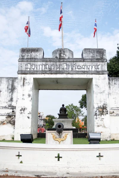 Kanchanaburi Thailand Feb 2023 Kanchanaburi City Gate Kanchanaburi Ancient Style — Photo