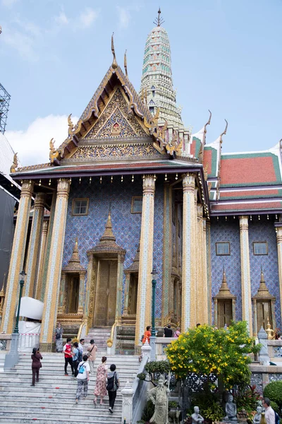 Bangkok Thailand Feb 2023 Wat Phra Kaew Temple Emerald Buddha — Stock Photo, Image