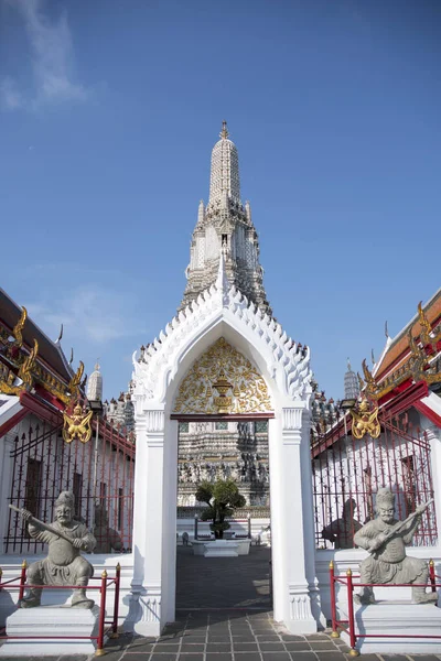 Bangkok Thailand Feb 2023 Impressive Architectural Details Wat Arun Temple — Photo