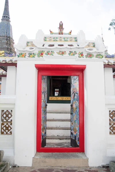 Détail Entrée Porte Wat Pho Wat Pho Est Des Grands — Photo