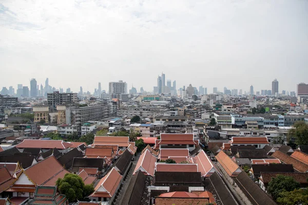 Bangkok Thailandia Feb 2023 Paesaggio Urbano Del Centro Bangkok Wat — Foto Stock