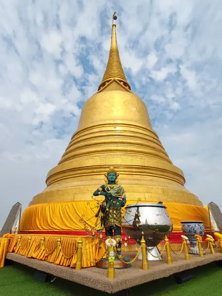 Bangkok Thailand Februar 2023 Goldene Stupa Des Goldenen Berges Phu — Stockfoto