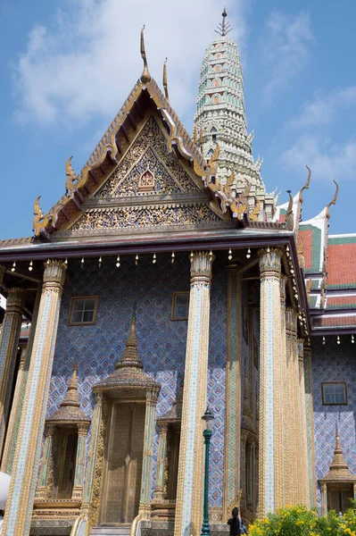 Ват Пхра Кью Изумрудный Будда Внутри Большого Дворца Бангкок — стоковое фото