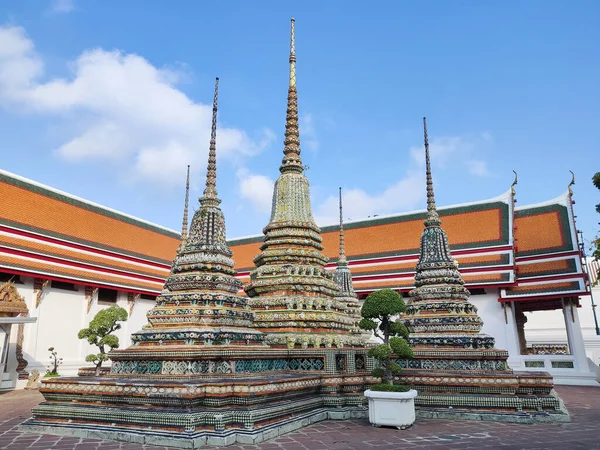 Schöne Chedi Wat Pho Bangkok Ist Einer Der Ältesten Und — Stockfoto