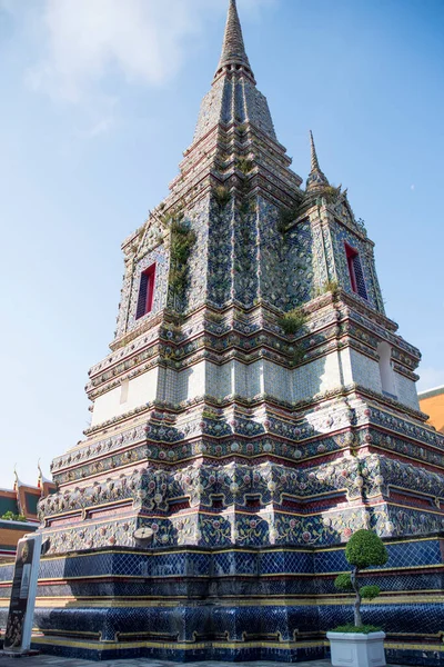 Пхра Маха Чеди Раджакарн Потрясающая Ступа Ват Пхо Бангкок Ступы — стоковое фото