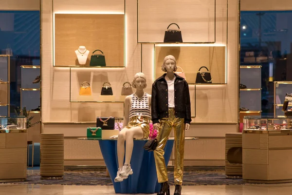Singapore Feb 2023 Fashion Kleding Etalagepoppen Handtas Winkel Van Singapore — Stockfoto