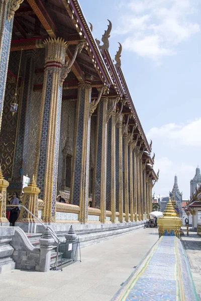 Bangkok Thailand Februar 2023 Außenansicht Des Smaragdbuddha Tempels Großen Palast — Stockfoto