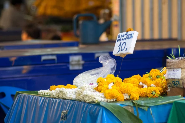 Bangkok Tayland Şubat 2023 Çiçekler Bangkok Taki Çiçek Pazarında Satıldı — Stok fotoğraf