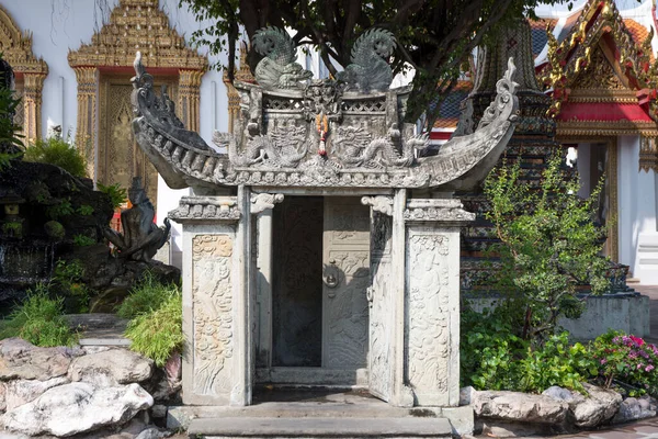 Λεπτομέρεια Εισόδου Πόρτας Του Wat Pho — Φωτογραφία Αρχείου