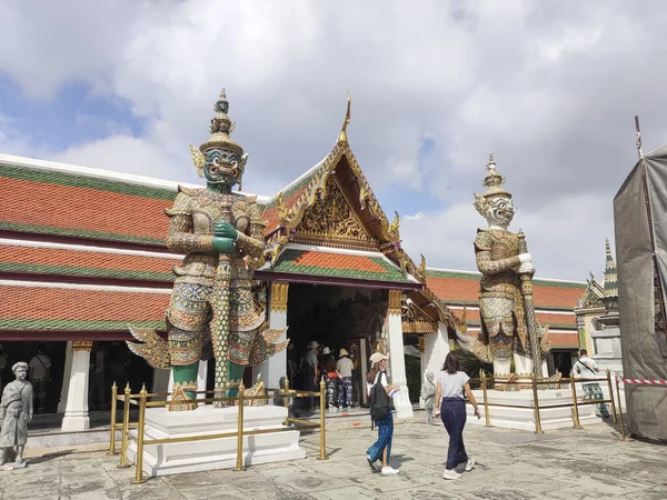 Bangkok, Thailand- 13 Feb, 2023: Giant Demon guardian statue located in Grand Palace ,Bangkok