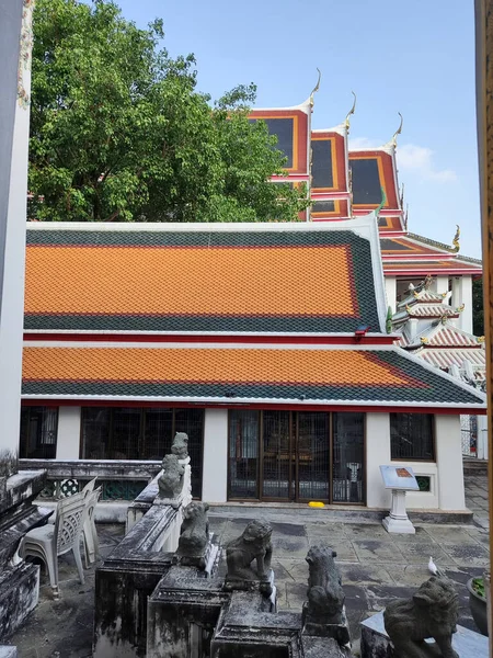 Architektura Budownictwo Wat Pho Bangkok — Zdjęcie stockowe