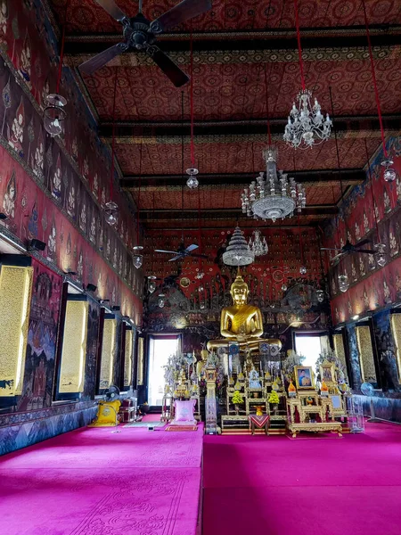 Bangkok Thailand Fevereiro 2023 Estátua Buda Ouro Phra Ubosot Wat — Fotografia de Stock